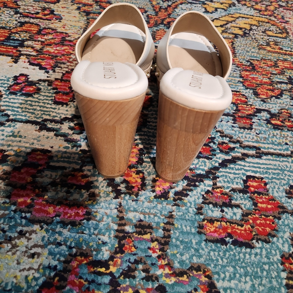 Stuart Weitzman Imitation Pearl Clog 85 Sandal - Picture 6 of 9